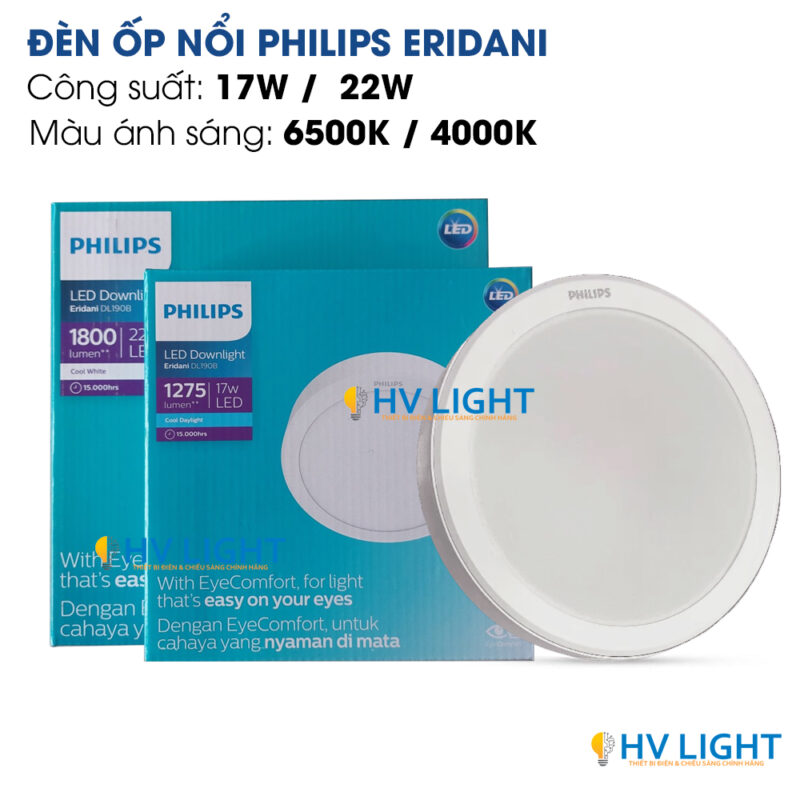 Đèn LED ốp nổi Philips ERIDANI
