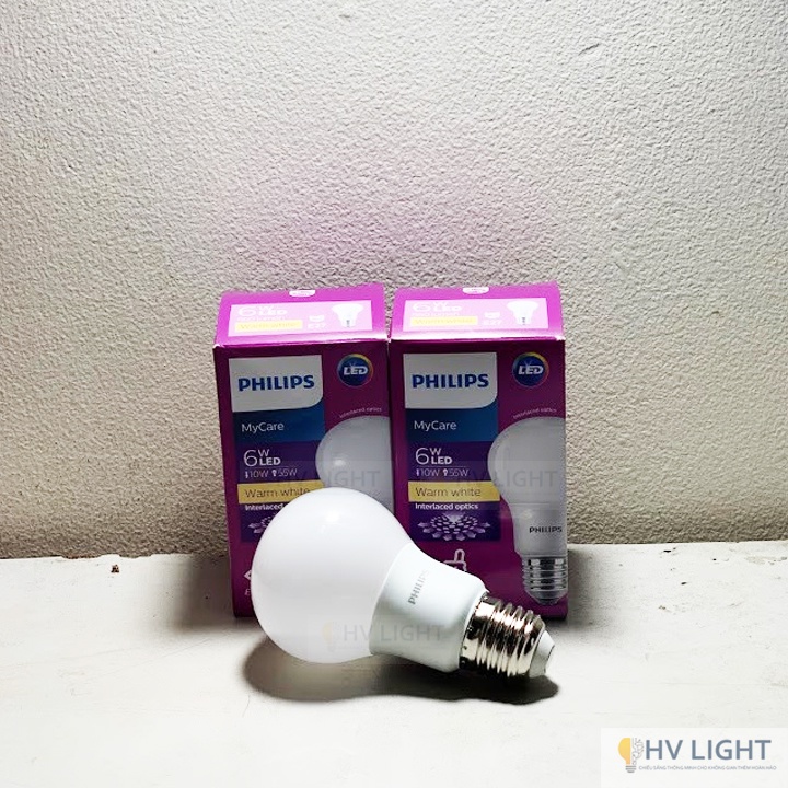 Đèn led bulb Philips MYCARE 6W E27 A60 (2) Đèn led bulb Philips MYCARE 6W E27 A60
