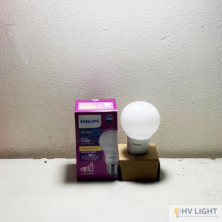 Đèn led bulb Philips MYCARE 6W E27 A60 (3) Đèn led bulb Philips MYCARE 6W E27 A60