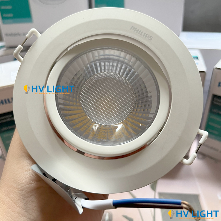 Đèn âm trần chiếu điểm Philips Led RS100B 6W D75 Đèn âm trần chiếu điểm Philips Led RS100B 6W D75