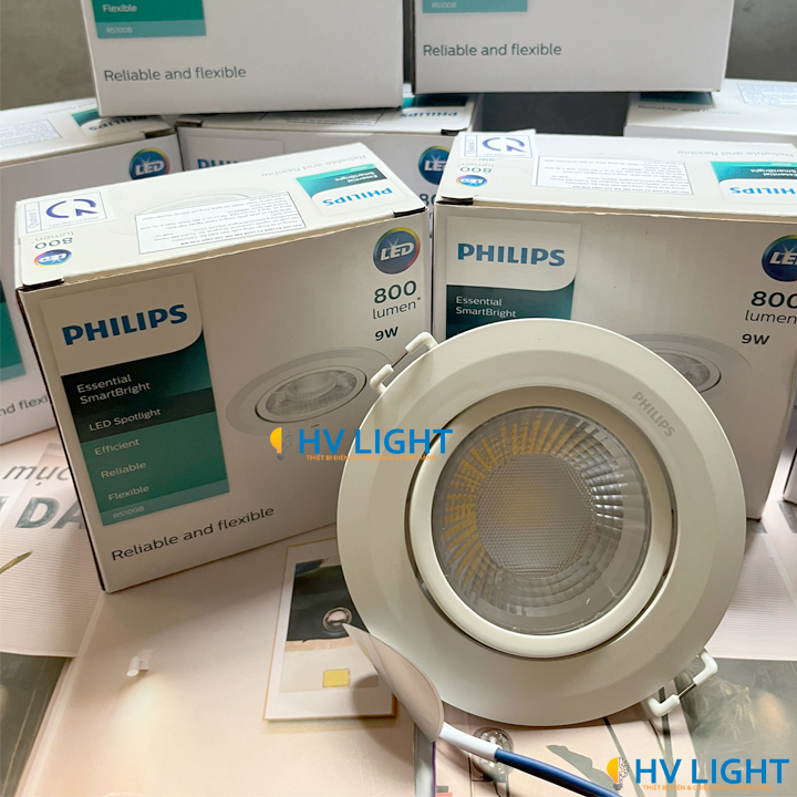 den am tran chieu diem Philips Led RS100B 9W D90 (3) Đèn âm trần chiếu điểm Philips Led RS100B 9W D90