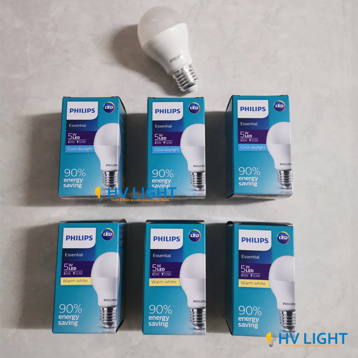 den led bulb Philips ESS 5W E27 A60 chinh hang Đèn led bulb Philips ESS 5W E27 A60