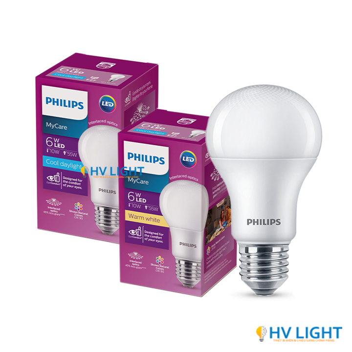 den led bulb Philips MYCARE 6W E27 A60 Đèn led bulb Philips MYCARE 6W E27 A60