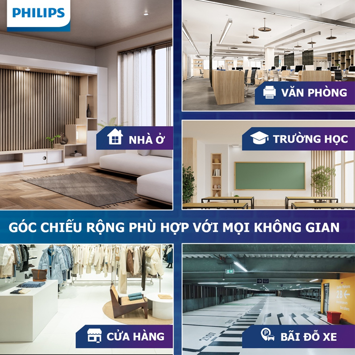 Đèn bán nguyệt Philips 1m2 LED BN001C 40W (3)
