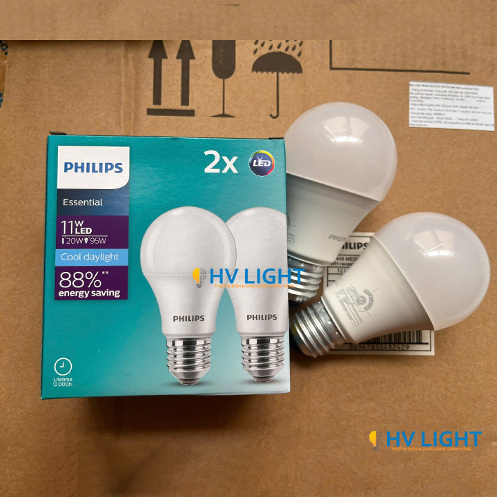 Combo 2 Bóng đèn LED Bulb Philips ESS 11W E27 A60 Combo 2 Bóng đèn LED Bulb Philips ESS 11W E27 A60