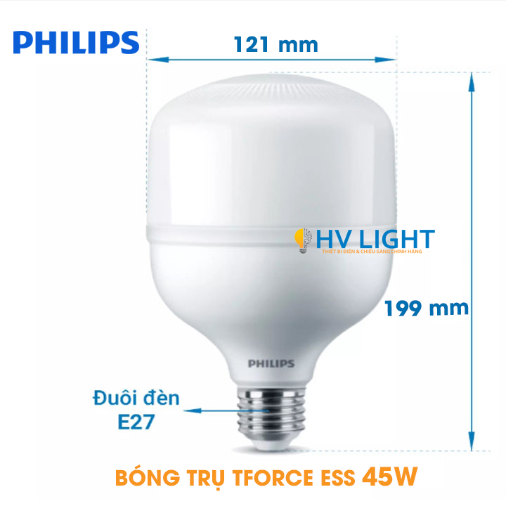 den LED Bulb Philips TForce Essential 45W E27 865 sieu sang (1)