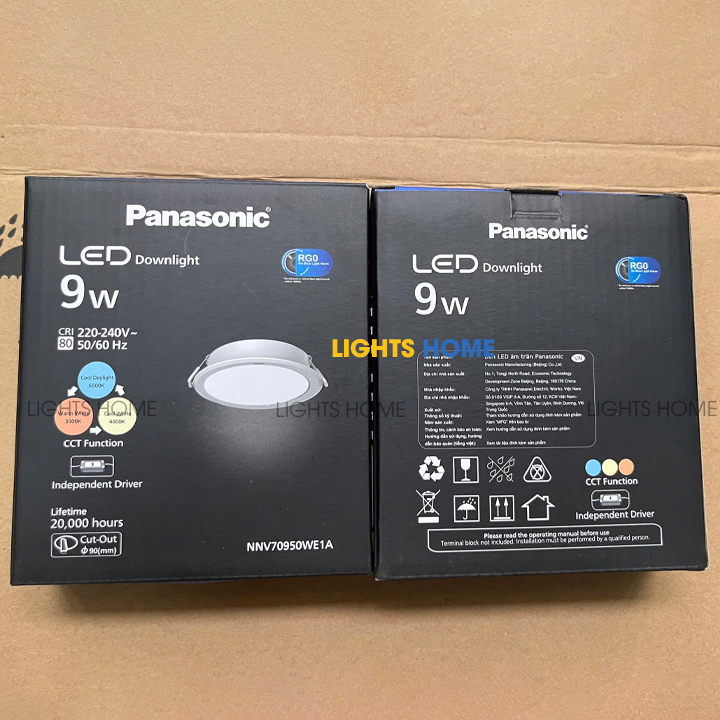 Đèn LED âm trần DN 2G 9W D90 NNV70950WE1A Panasonic đổi màu (1) Đèn LED âm trần DN 2G 9W D90 NNV70950WE1A Panasonic đổi màu