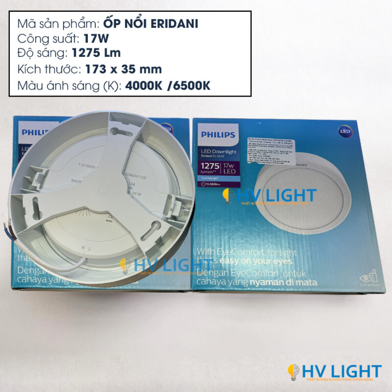 Đèn LED ốp nổi Philips ERIDANI 17W D150 840865