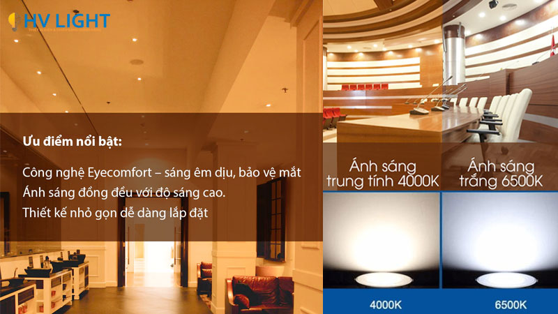 Đèn LED âm trần Philips Eridani DL190B – Chất lượng sáng cao, giá tốt cho mọi không gian