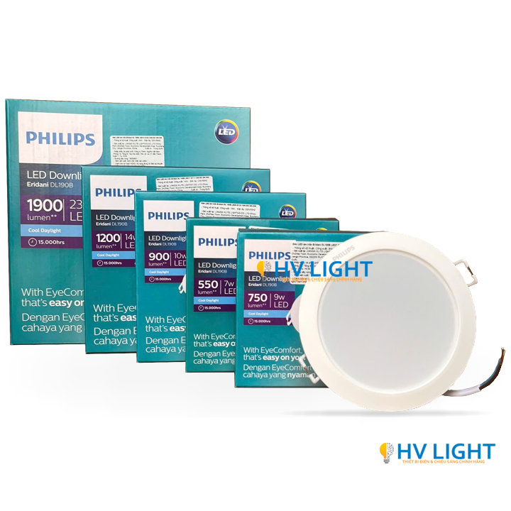 Đèn LED âm trần Philips Eridani DL190B - Chất lượng sáng cao