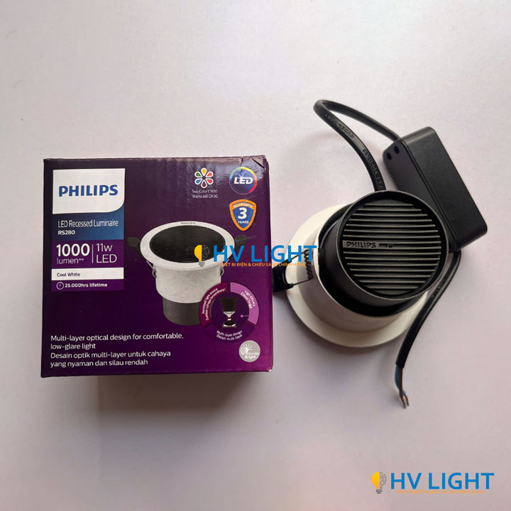 den LED am tran chieu diem 11W D75 Philips RS280 G2 (2)