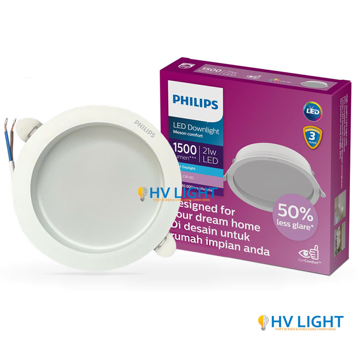 Đèn LED âm trần chóa sâu 21W D175 Philips Meson Comfort