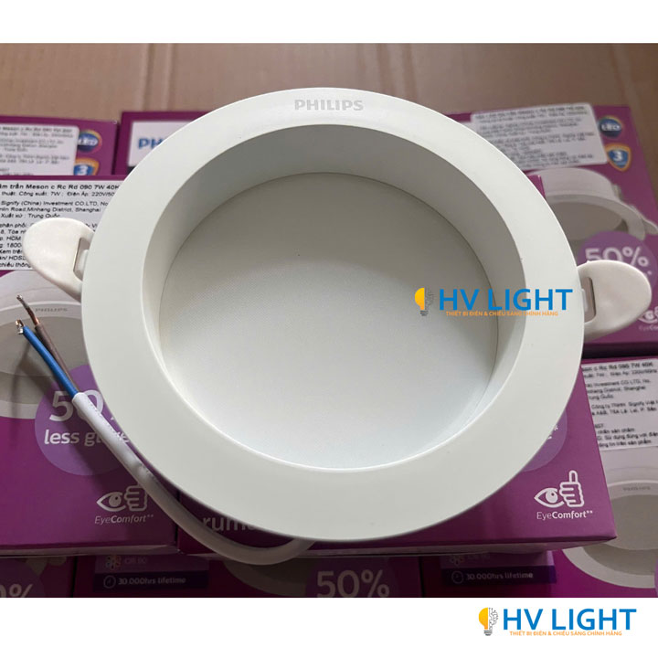 Đèn LED âm trần chóa sâu 7W D90 Philips Meson Comfort