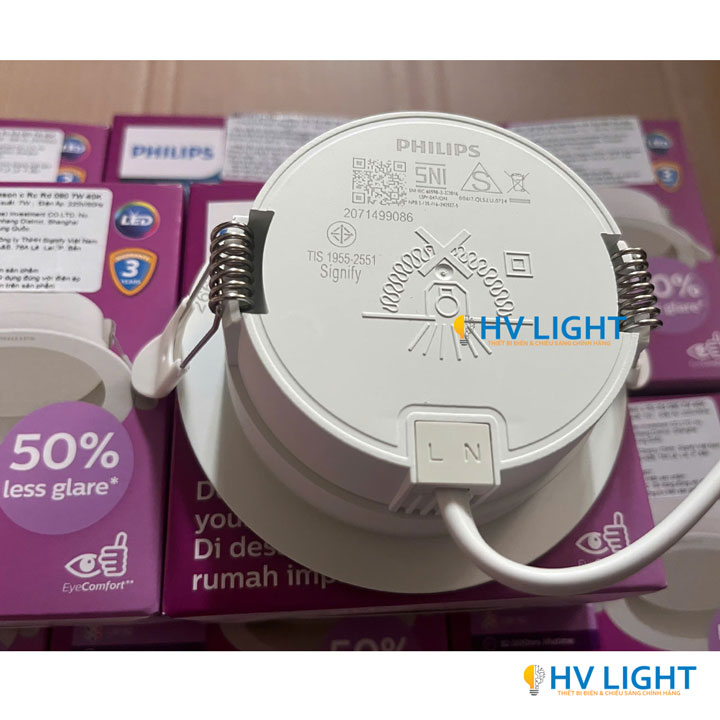 Đèn LED âm trần chóa sâu 7W D90 Philips Meson Comfort