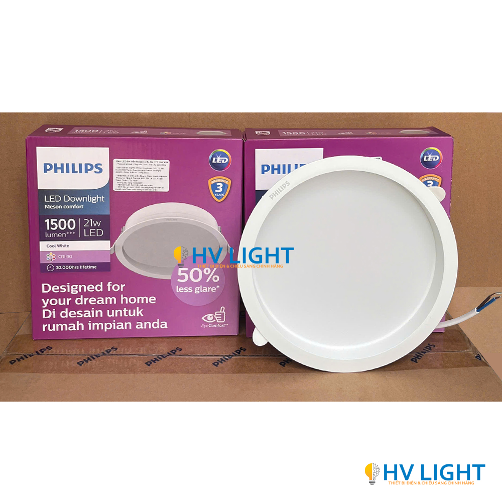 Đèn LED âm trần chóa sâu 21W D175 Philips Meson Comfort